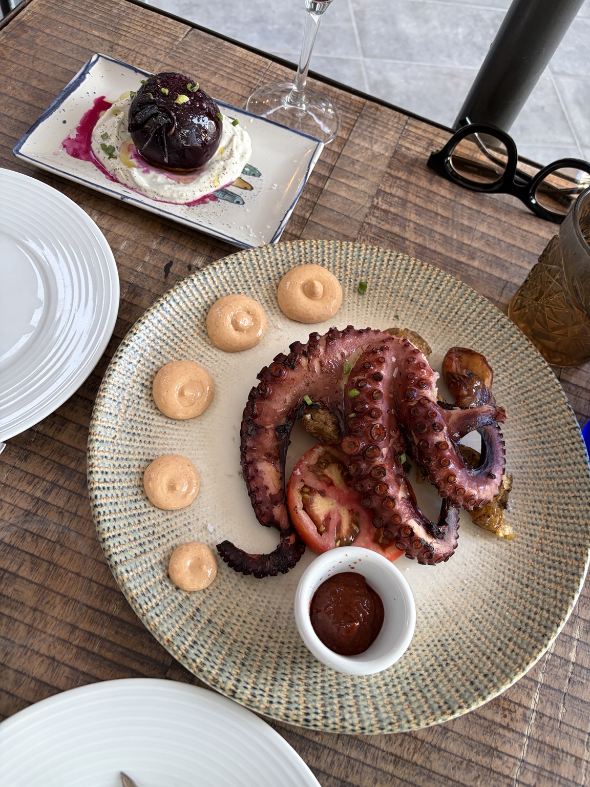 Grilled octopus served at a local Tenerife restaurant